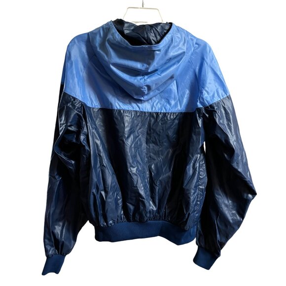 VTG 80s MATRIX All Nylon Full Zip Lightweight Colorblock Windbreaker Hoodie SZ M - Picture 5 of 9